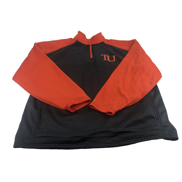 Badger Sport Tusculum University Men's Pullover XL Quarter Zip Long Sleeve Black - Picture 1 of 10